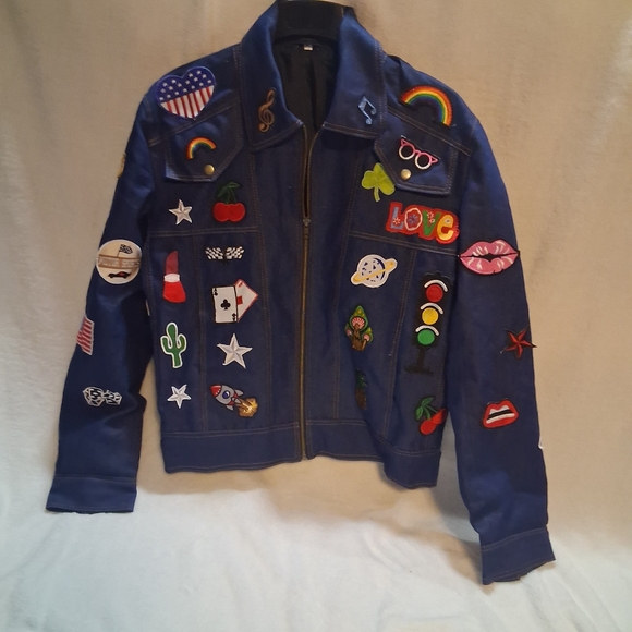 Other - Rocketman Taron Egerton Jacket Elton John Rockstar Blue Denim Jacket Medium